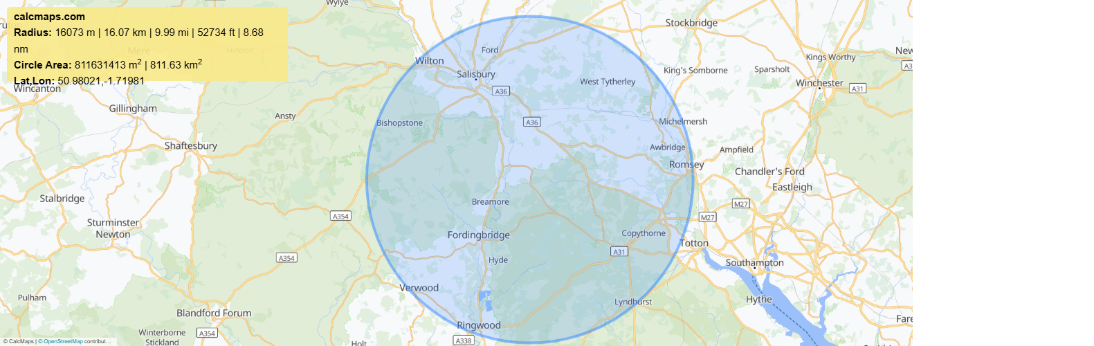 Map showing the areas covered by Luke's Home Tech Support and Tuition